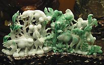 jade carving of goldfish: click on image for enlargement and further picture